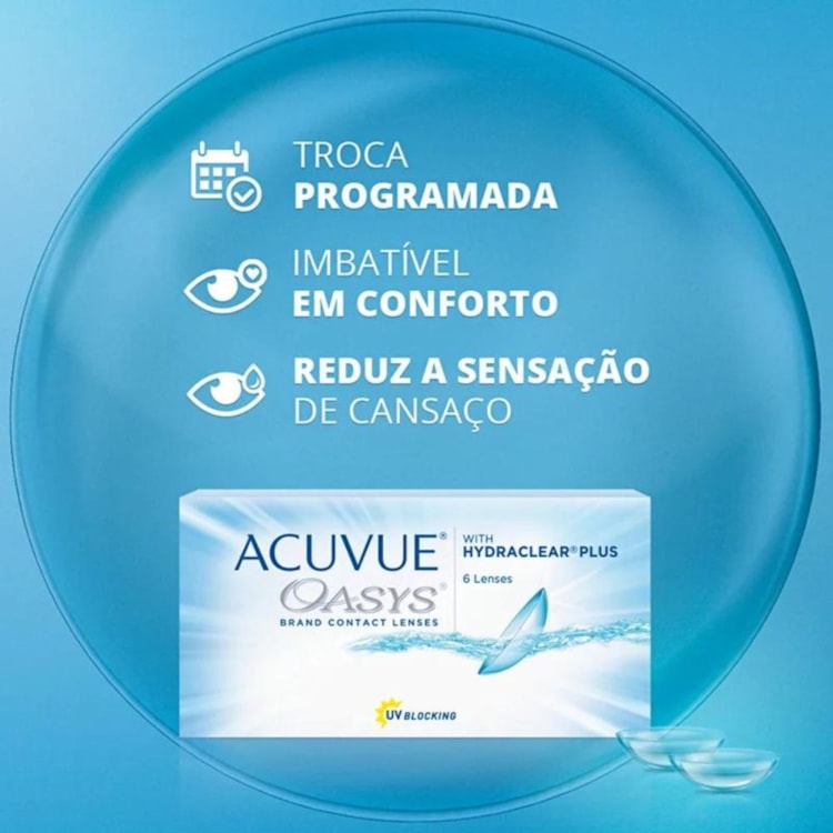 ACUVUE OASYS® com HYDRACLEAR PLUS (Detalhe 69)